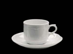 ZIEHER Flora Блюдце для чашки кофейной арт. 3943.O 13,2 см, фарфор