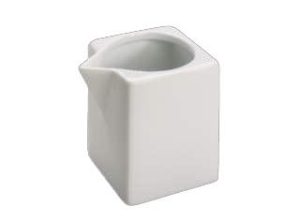 ZIEHER Base Молочник прямоугольный 6,5x5x6,5 см, фарфор, цвет белый