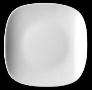 Тарелка квадратная 18 см, фарфор