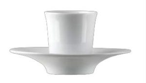 ZIEHER Lava Блюдце 14x12x3 см для чашки кофейной (арт. 4323.O), фарфор