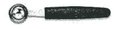 Нож кухонный — выемка круглая, d=30мм см., лезвие- нерж.сталь,ручка- пластик,цвет черный