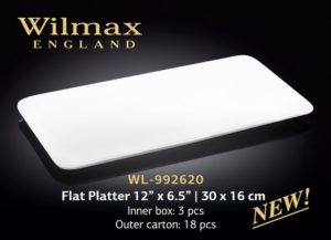 Flat Platter 12” x 6.5” | 30 x 16 cm