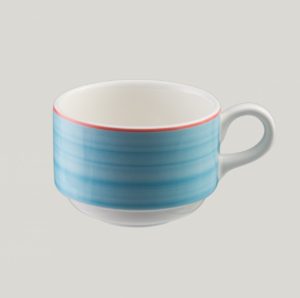 Чашка круглая,цвет голубой 9 cl., фарфор
