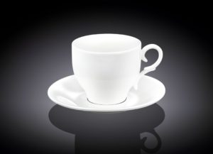 Набор кофейная чашка блюдце Wilmax 90 мл